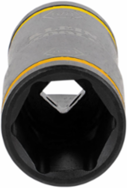 Flip Impact Socket 11/16 Inch & 5/8 Inch, 6-Point Design, 1/4 Inch Hex Drive