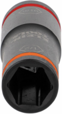 Flip Impact Socket 9/16 & 1/2 Inch, 6-Point, Impact Rated, 4140 Steel
