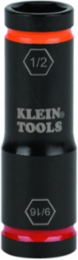 Flip Impact Socket 9/16 & 1/2 Inch, 6-Point, Impact Rated, 4140 Steel