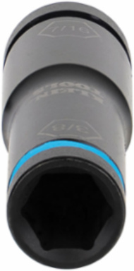 Flip Impact Socket 7/16 Inch & 3/8 Inch, Impact Rated, 6-Point Design