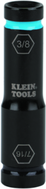 Flip Impact Socket 7/16 Inch & 3/8 Inch, Impact Rated, 6-Point Design