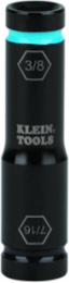 Flip Impact Socket 7/16 Inch & 3/8 Inch, Impact Rated, 6-Point Design