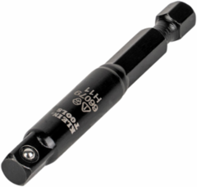 Small Flip Impact Socket Adapter, 1/4 to 1/4 Inch, Impact Rated, 4140 Steel