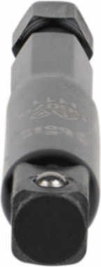 Small Flip Impact Socket Adapter, 1/4 to 1/4 Inch, Impact Rated, 4140 Steel