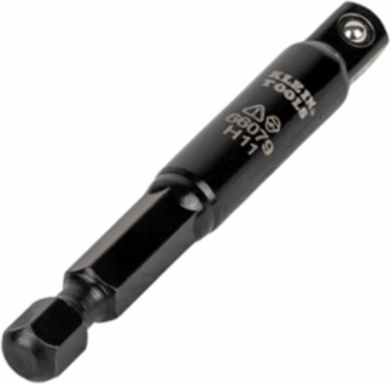 Small Flip Impact Socket Adapter, 1/4 to 1/4 Inch, Impact Rated, 4140 Steel