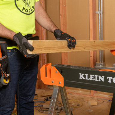 Adjustable-Leg Folding Saw Horse and Jobsite Table, 1-Pack