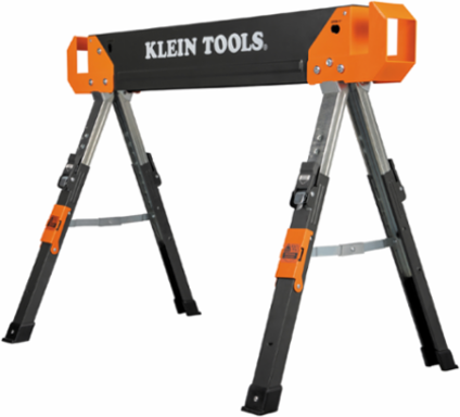 Adjustable-Leg Folding Saw Horse and Jobsite Table, 1-Pack