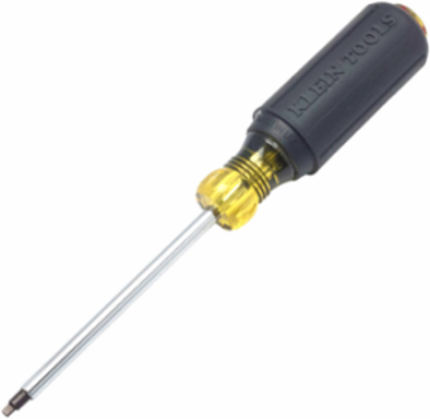 #2 Square Screwdriver 4 Inch Round Shank, Cushion-Grip Handle, Chrome Plated