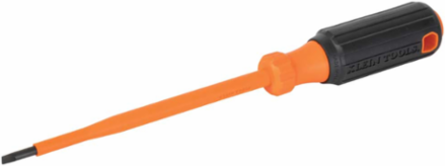Insulated Screwdriver 3/16 Inch Cabinet Tip 6 Inch Round Shank