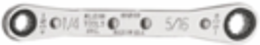 Ratcheting Box Wrench 1/4 Inch x 5/16 Inch, 12 Points, Chrome-Plated Finish