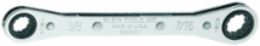 Ratcheting Box Wrench 3/8 x 7/16 Inch, 5.5 Inch Length, Chrome-Plated Finish