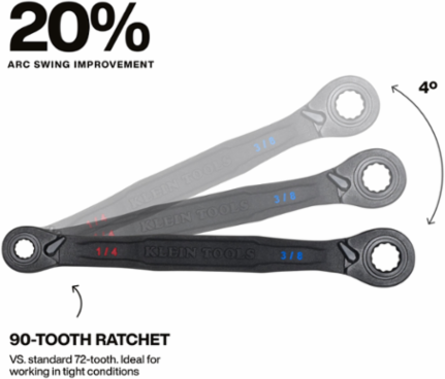 4-in-1 Ratcheting Wrench, Small