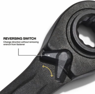 4-in-1 Ratcheting Wrench Set, Metric, 2-Piece