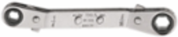 Reversible Ratcheting Box Wrench 1/4 x 5/16 Inch, 25-Degree Offset Ends