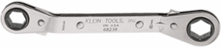 Reversible Ratcheting Box Wrench 1/2 x 9/16 Inch, Chrome-Plated, 25-Degree Offset