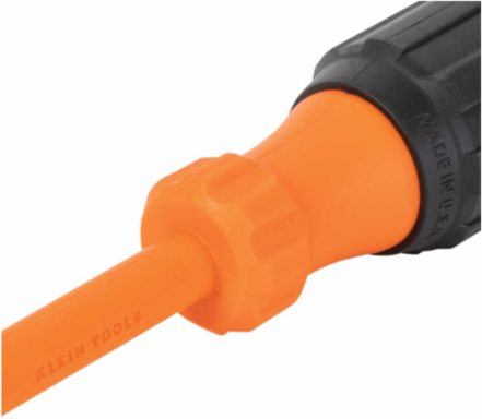 Insulated Screwdriver 1/4 Inch Cabinet Tip 4 Inch Round Shank, 1000V Rated
