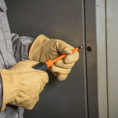 Insulated Screwdriver 1/4 Inch Cabinet Tip 6 Inch Shank, 1000V Rated, Cushion-Grip Handle