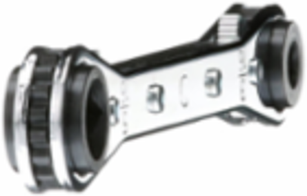 Ratcheting Refrigeration Wrench 5-1/2 Inch, 3/16" & 5/16" Sq. x 1/4" & 3/8" Sq.