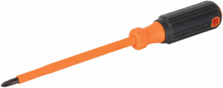 Insulated Screwdriver #2 Phillips Tip 6 Inch Round Shank, 1000V Rated