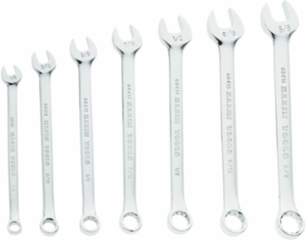7-Piece Combination Wrench Set with Alloy Steel Construction, Includes Carry Case