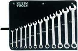12-Piece Combination Wrench Set, Forged Alloy Steel, 15-Degree Offset