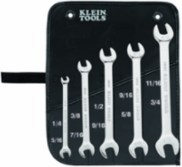 5-Piece Open-End Wrench Set, Highest Quality Alloy Steel, 1.08 lbs