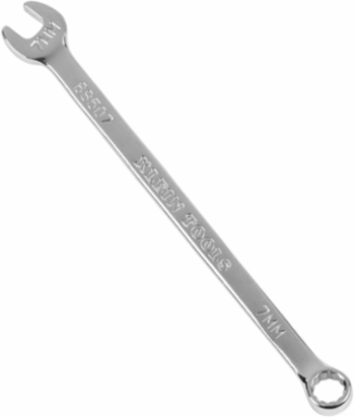 Metric Combination Wrench 7 mm, 5.125 Inch Overall Length, Nickel Chrome Plated