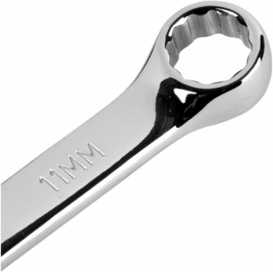 Metric Combination Wrench 11 mm, Nickel Chrome Plated, 6.5 Inch Length