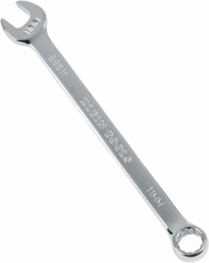 Metric Combination Wrench 11 mm, Nickel Chrome Plated, 6.5 Inch Length