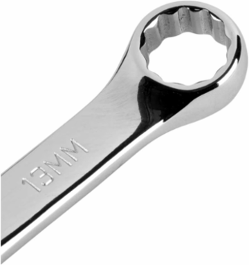 Metric Combination Wrench 13 mm, 7 Inch Length, Alloy Steel, Offset Ends