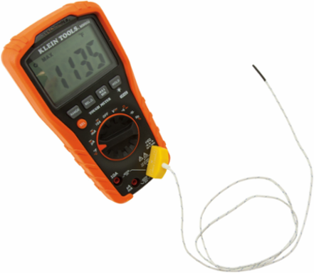 K-Type Replacement Thermocouple for Multimeters, 32-482 F Range