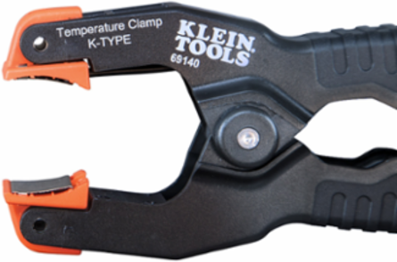 K-Type Temperature Pipe Clamp, 1/4 to 1-3/8 Inch Diameter, -4 to 212 F
