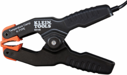 K-Type Temperature Pipe Clamp, 1/4 to 1-3/8 Inch Diameter, -4 to 212 F