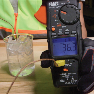 K-Type High Temperature Thermocouple, 32-896°F, 3 ft Coiled Lead, Includes Adapter