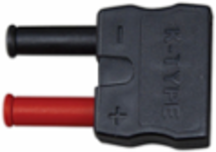 K-Type to Banana Plug Adapter, HVAC Application, ABS Material, 1.5 Inch Width