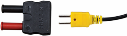 K-Type to Banana Plug Adapter, HVAC Application, ABS Material, 1.5 Inch Width
