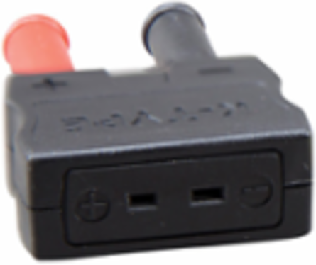 K-Type to Banana Plug Adapter, HVAC Application, ABS Material, 1.5 Inch Width