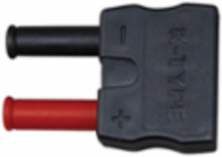 K-Type to Banana Plug Adapter, HVAC Application, ABS Material, 1.5 Inch Width