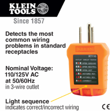 Electrical Test Kit: Multimeter, Non-Contact Volt Tester, 600V AC/DC, 10A, 6 Inch Length