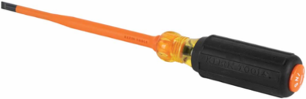 Slim-Tip 1000V Insulated Screwdriver, 1/4 Inch Cabinet Tip, 6 Inch Length