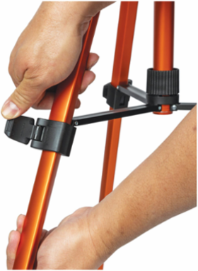 Adjustable Aluminum Tripod for Laser Levels, 22"-61" Height, 360° Pan