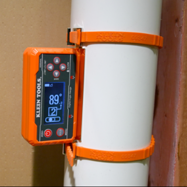 Plumber's Kit for Digital Angle Gauges, Fits 1- to 6 Inch Pipes, Steel, Silicone