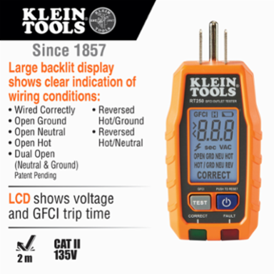 Premium Electrical Test Kit - Includes Multimeter (600V AC/DC), Voltage Tester, GFCI Tester