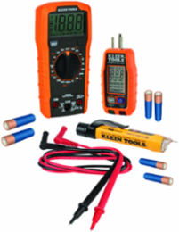 Premium Electrical Test Kit - Includes Multimeter (600V AC/DC), Voltage Tester, GFCI Tester