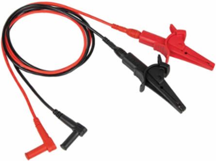 Heavy-Duty Alligator Clip Test Leads, 3 Foot, 18 AWG, CAT III 1000V/CAT IV 600V