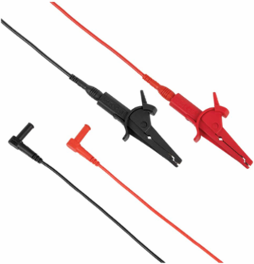 Heavy-Duty Alligator Clip Test Leads, 3 Foot, 18 AWG, CAT III 1000V/CAT IV 600V
