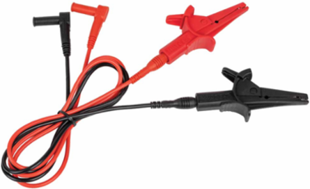 Heavy-Duty Alligator Clip Test Leads, 3 Foot, 18 AWG, CAT III 1000V/CAT IV 600V