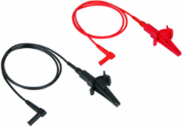 Heavy-Duty Alligator Clip Test Leads, 3 Foot, 18 AWG, CAT III 1000V/CAT IV 600V