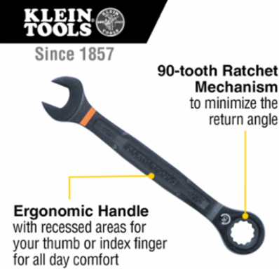 Ratcheting Combination Wrench Set, SAE, 8-Piece