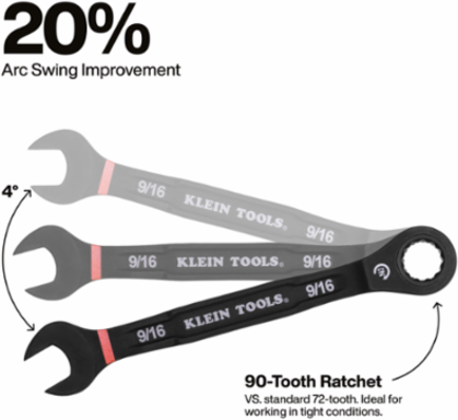 Ratcheting Combination Wrench Set, SAE, 8-Piece